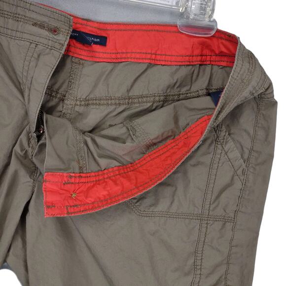 Tommy Hilfiger Women's 12 Brown Cargo Capri Pants 36x22" Gorpcore Hiking Outdoor - Picture 4 of 7